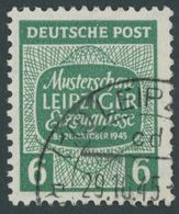 WEST-SACHSEN 124X O, 1945, 6 Pf. Musterschau, Wz. 1X, Normale Zähnung, Pracht, Gepr. Dr. Jasch, Mi. 120.- - Sonstige & Ohne Zuordnung