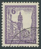 WEST-SACHSEN 153Yb O, 1946, 6 Pf. Dunkelrotviolett, Wz. 1Y, Pracht, Gepr. Ströh, Mi. 600.- - Sonstige & Ohne Zuordnung