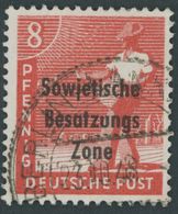 ALLGEMEINE-AUSGABEN 184b O, 1948, 8 Pf. Schwärzlichgraurot, Pracht, Gepr. Paul, Mi. 250.- - Otros & Sin Clasificación