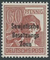 ALLGEMEINE-AUSGABEN 195b **, 1948, 60 Pf. Braunrot, Postfrisch, Pracht, Gepr. Paul, Mi. 300.- - Sonstige & Ohne Zuordnung