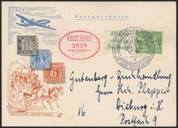 ZUSAMMENDRUCKE W 9 BRIEF, 1949, Bauten R1b + 10 Auf FDC, Prachtkarte, Mi. 100.- - Zusammendrucke