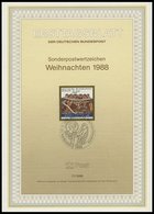ERSTTAGSBLÄTTER 798-829 BrfStk, 1988, Kompletter Jahrgang, ETB 1 - 17/88, Pracht - Other & Unclassified