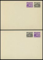 GANZSACHEN PP 8,10 BRIEF, Privatpost: 1952, 6 Pf. Neben 1 Pf. Und 1 Pf. Neben 6 Pf. Bauten, 2 Ungebrauchte Prachtkarten - Colecciones