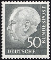 BUNDESREPUBLIK 189 **, 1954, 50 Pf. Heuß, Pracht, Gepr. Schlegel, Mi. 200.- - Other & Unclassified