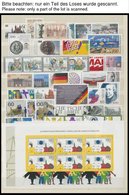 SAMMLUNGEN **, 1976-91, Sammlung Bundesrepublik In Den Hauptnummern Komplett Bis Auf Mi.Nr. 1141, Im Einsteckbuch, Prach - Used Stamps