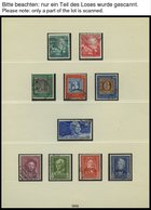 SAMMLUNGEN O, 1949-78, Bis Auf Mi.Nr. 159 In Den Hauptnummern Komplette Gestempelte Sammlung In 2 Lindner Falzlosalben,  - Used Stamps