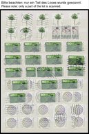 LOTS O, 1986-92, Gestempelte Dublettenpartie Bundesrepublik, Sauber In 2 Einsteckbüchern, Vieles Mit Wellenstempeln, Pra - Otros & Sin Clasificación