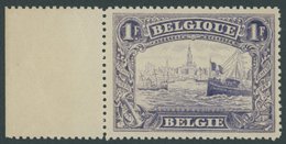 BELGIEN 125A **, 1915, 1 Fr. Hafen Antwerpen, Gezähnt A, Postfrisch, Pracht - Other & Unclassified