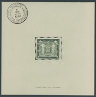 BELGIEN Bl. 1 **, 1930, Block Philatelistische Ausstellung, übliche Blockränder, Pracht, Mi. 750.- - Other & Unclassified