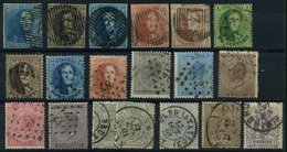 SAMMLUNGEN, LOTS O, 1849-1870, Kleines Lot Von 19 Gestempelten Werten, U.a. Nr. 2,3A,9 (2x), 21/2 Etc., Meist Pracht - Collections