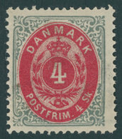 DÄNEMARK 17IA *, 1871, 3 S. Grau/lila, Falzrest, Pracht, Mi. 70.- - Used Stamps