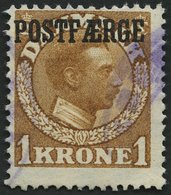 POSTFÄHREMARKEN Pf 4 O, 1919, 1 Kr. Hellbraun, Feinst, Mi. 180.- - Otros & Sin Clasificación