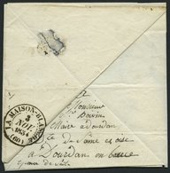 FRANKREICH VORPHILATELIE 1834, LA MAISON BLANCHE, K2, Doppelt Verwendeter Briefbogen, Interessant Gefaltet, Mit Inhalt,  - Other & Unclassified