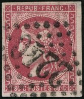 FRANKREICH 44a O, 1870, 80 C. Rosa, Nummernstempel 2240, Kleine Helle Ecke Sonst Pracht, Mi. 300.- - Altri & Non Classificati