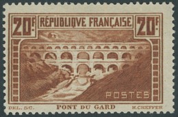 FRANKREICH 242C *, 1931, 20 Fr. Rotbraun, Gezähnt K 13, Falzrest, Pracht - Other & Unclassified