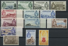 GIBRALTAR 134-47 **, 1953, Ansichten, Mi.Nr. 147 Falzrest, Prachtsatz - Gibilterra