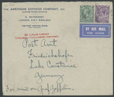 GROSSBRITANNIEN 159/60 BRIEF, 24.8.1931, Brief Der American Express Company LONDON FS Und Handschriftlich For Mail On Gr - Sonstige & Ohne Zuordnung