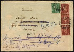 BRITISCHE MILITÄRPOST 198,200 BRIEF, 1947, 1/2 Und 11/2 P. (3x) König Georg V Mit K2 FIELD POST OFFICE/783 Auf Feldpostb - Used Stamps