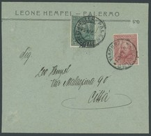 ITALIEN 95/6 BRIEF, 1914, 5 Und 15 Cmi. Garibaldi Auf Ortsbrief, Feinst - Usados