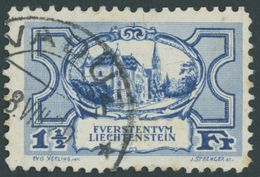 LIECHTENSTEIN 71 O, 1925, 11/2 Fr. Regierungsgebäude, Feinst, Mi. 130.- - Altri & Non Classificati