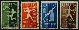 LITAUEN 417-20 O, 1938, Nationale Sportspiele, Prachtsatz, Mi. 60.- - Lituania