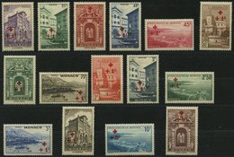 MONACO 205-19 *, 1940, Rotes Kreuz, Falzreste, Prachtsatz - Sonstige & Ohne Zuordnung