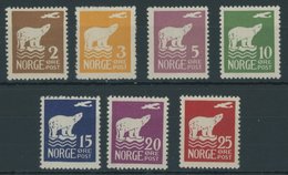 NORWEGEN 109-15 **, 1925, Nordpolflug, Postfrischer Prachtsatz, Mi. 170.- - Altri & Non Classificati