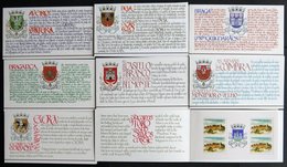 PORTUGAL ** , 1986/7, Burgen Und Schlösser, 8 Postfrische Heftchenblätter Mit Wappen (Mi.Nr. 1680/1,1688/9,1699/1700,170 - Collezioni