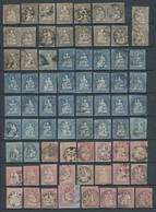 SCHWEIZ BUNDESPOST 13-16 O, 5 - 20 Rp. Strubel, Partie Von 83 Werten In Etwas Unterschiedlicher Erhaltung Mit Vielen Pra - 1843-1852 Poste Federali E Cantonali