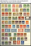 SAMMLUNGEN **, 1907-63, Postfrische Partie Meist Verschiedener Kompletter Ausgaben Schweiz, Schwerpunkt Pro Patria Und P - Sammlungen