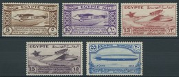 ÄGYPTEN 186-90 *, 1933, Luftfahrtkongress, Falzreste, Pracht - Other & Unclassified