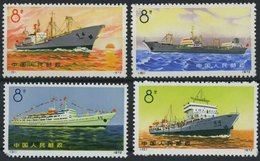 CHINA - VOLKSREPUBLIK 1113-16 (*), 1972, Handelsschiffe Der Volksrepublik China, Wie Verausgabt Ohne Gummi, Mi.Nr. 1115  - Brieven En Documenten