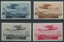 ITALIENISCH-TRIPOLITANIEN 173-76 **, 1932, 50 C. - 5 L. Flugpost Mustermesse, Postfrisch, 4 Prachtwerte - Tripolitania