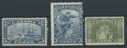 KANADA 174-76 **, 1933/4, 3 Postfrische Werte, Pracht - Usati