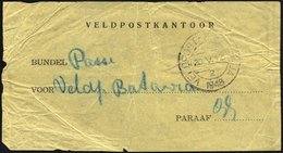 NIEDERLÄNDISCH-INDIEN 1948, Feldpost-Vorbindezettel Für Feldpostsendungen Von Soerabaja Nach Batavia Mit Entsprechendem  - Niederländisch-Indien