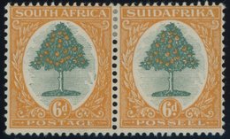 SÜDAFRIKA AB 1910 27/8 *, 1926, 6 P. Landesmotive Im Waagerechten Paar, Falzrest, Pracht, Mi. 60.- - Storia Postale