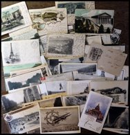 ALTE POSTKARTEN - FRANKRE über 90 Verschiedene Frankierte Ansichtskarten Von Ca. 1902-70 - Altri & Non Classificati