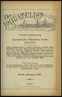 PHIL. LITERATUR Der Philatelist, Vol. XVII-XVIII, Vereins-Zeitungen Des Philatelisten-Vereins Dresden, 1896-1897, Gebund - Filatelia E Historia De Correos