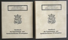 PHIL. KATALOGE Arge Schleswig-Holstein, Hamburg Und Lübeck: Handbuch Der Poststempel Und Handschriftlichen Ortsangaben I - Philately