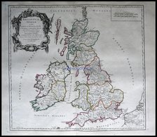 Großbritannien Und Irland, Britannicae Insulae, Grenzkolorierter Ku- St. Von Robert Du Vaugondy Aus Atlas Universel, 178 - Other & Unclassified
