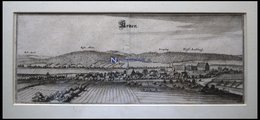 AERZEN, Gesamtansicht, Kupferstich Von Merian Um 1645 - Lithographies