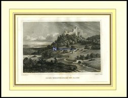 Bei BADEN-BADEN: Ruine Eberstein, Stahlstich Von Schönfeld/Poppel, 1840 - Lithographies