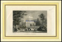 REINHARDSBRUNN: Das Lustschloß, Stahlstich Von Wagner/Payne Um 1840 - Lithographien