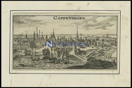 KOPENHAGEN, Gesamtansicht, Kupferstich Von Riegel Um 1690 - Litografía