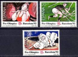 España. Spain. 1990. Juegos Olimpicos. Barcelona. Halterofilia. Hockey Hierba. Judo - 1981-90 Ungebraucht