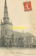 56 Naizin, Une Vue De L'Eglise Et Du Cimetière, 1913 - Altri Comuni