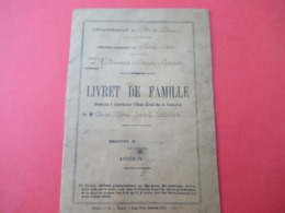 Livret De Famille/Dépt D'Ille Et Vilaine/Arrondissement De Saint-Malo/Ville DINARD-Saint-Enogat/ Leroux/ 1920    VPN289 - Non Classés