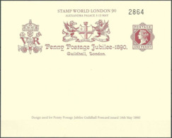 GROSSBRITANNIEN 1990 Stamp World London 90 Postkarte - Cinderellas