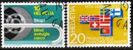 1967 Helvetia Werbemarken ET-Stempel MiNr: 851-852 - Altri & Non Classificati