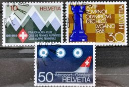 1968 Helvetia Werbemarken ET-Stempel MiNr: 870-873 - Altri & Non Classificati